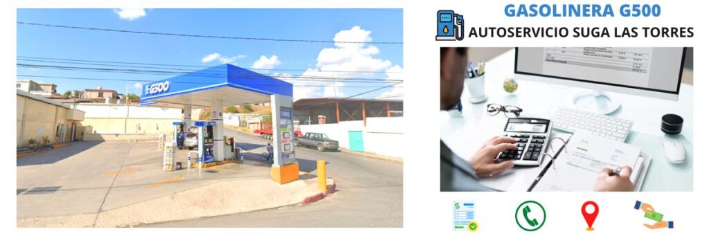 facturación gasolinera Autoservicio Suga Las Torres