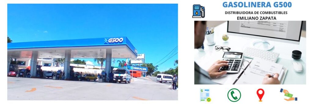 facturación gasolinera Distribuidora de Combustibles Emiliano Zapata - G500
