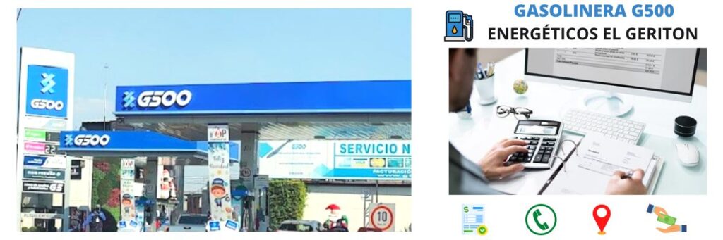facturación gasolinera Energéticos El Geriton - Gasolinera G500