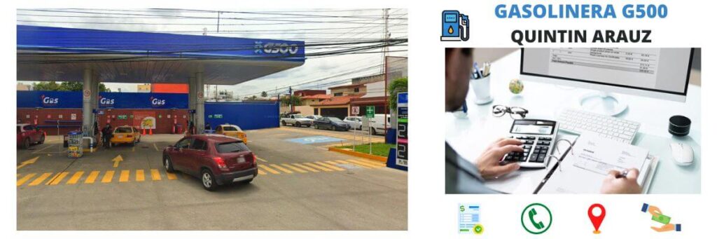 Quintin Arauz - Gasolinera G500 1 facturación gasolinera Quintin Arauz