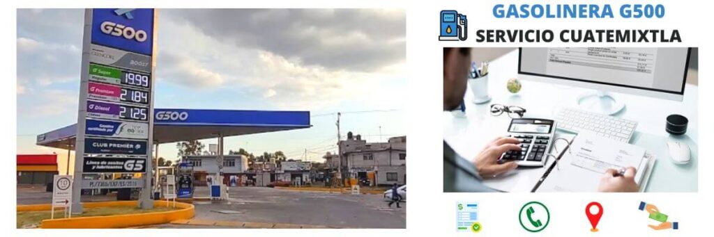 Servicio Cuatemixtla - Gasolinera G500 1 facturación gasolinera Servicio Cuatemixtla