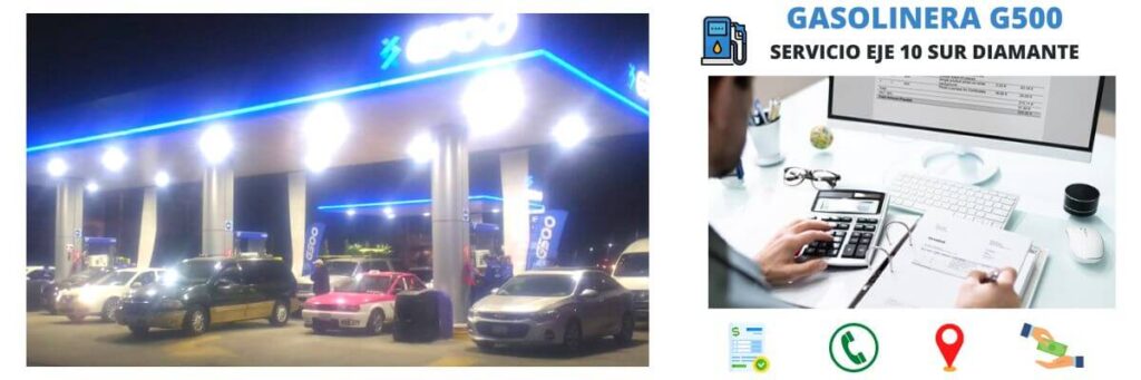 facturación gasolinera Servicio Eje 10 Sur Diamante