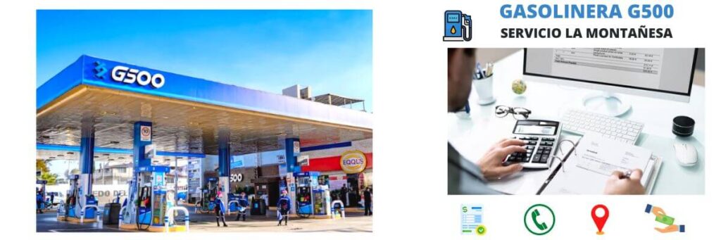 Servicio La Montañesa - Gasolinera G500 1 facturación gasolinera Servicio La Montañesa