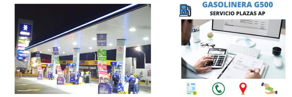 facturación gasolinera Servicio Plazas AP